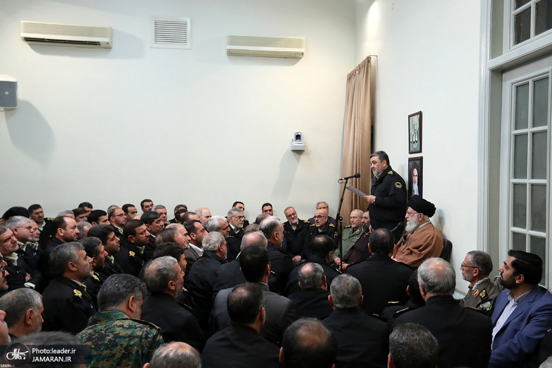 دیدار جمعی از فرماندهان و مسئولان نیروی انتظامی با رهبر معظم انقلاب