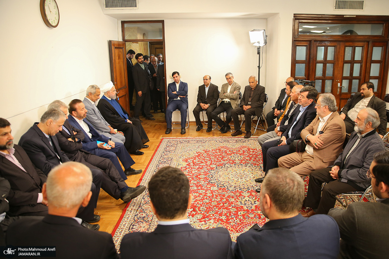 دیدار نوروزی سیاسیون با حسن روحانی