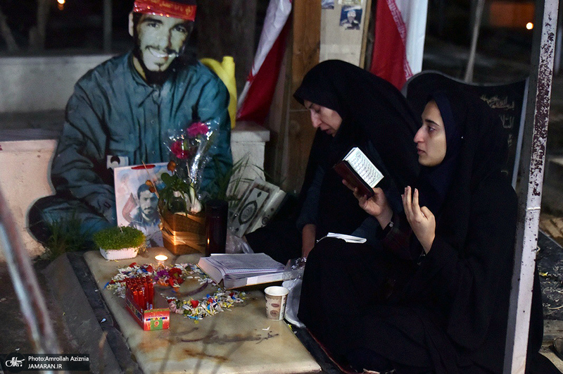 احیای شب بیست و یکم ماه رمضان در گلزار شهدای بهشت زهرا (س)