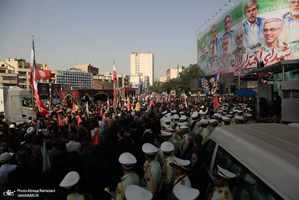 مراسم تشییع شهدای جنگ تحمیلی رژیم صهیونیستی در تهران-1