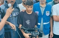 تجمع برای شهادت 5 خبرنگار در غزه (4)