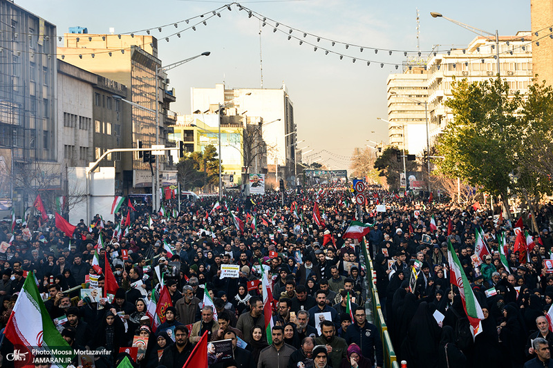 حضور میلیون ها تهرانی در تشییع پیکر مطهر سردار قاسم سلیمانی - 6 
