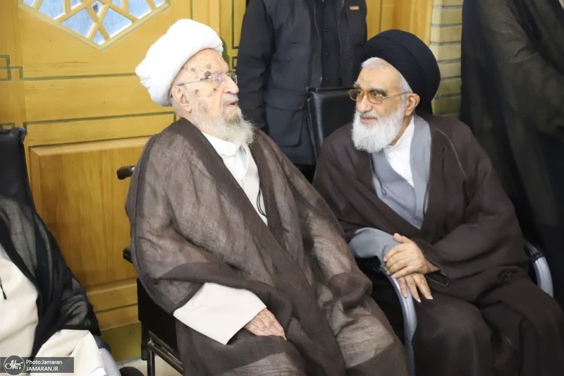 مراسم بزرگداشت آیت الله العظمی شبیری زنجانی (ره) توسط آیت الله للعظمی مکارم شیرازی