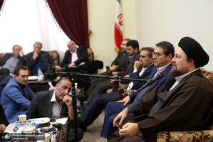 دیدار وزیر ، معاونان و کارکنان وزارت صمت با سید حسن خمینی