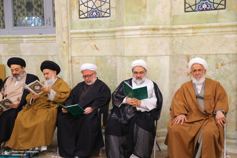 مراسم سومین سالگرد ارتحال آیت الله العظمی علوی گرگانی (ره) در مسجد اعظم قم‎