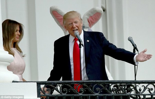 عکس/ میهمانی عید پاک در کاخ سفید و گاف ترامپ

