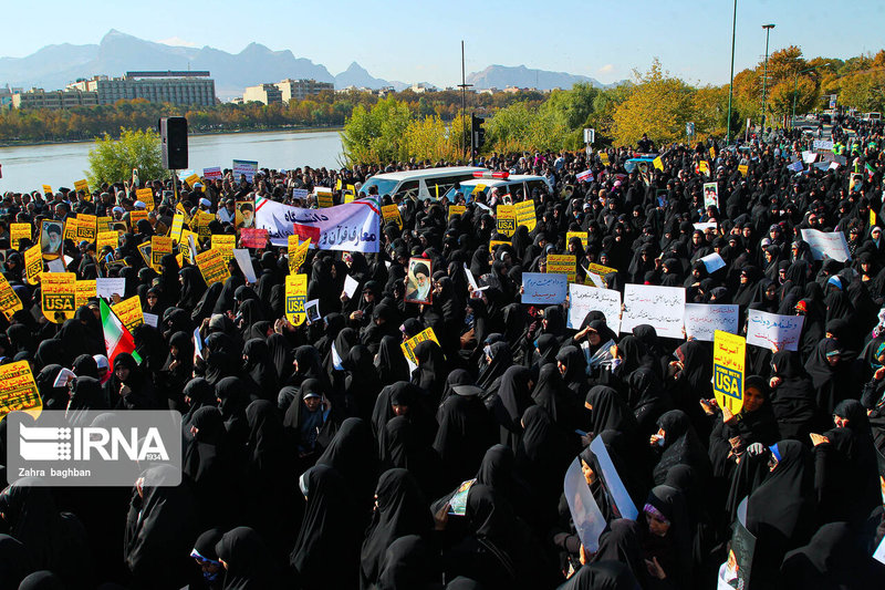 راهپیمایی مردمی در حمایت از اقتدار و امنیت کشور در شهرهای مختلف + تصاویر