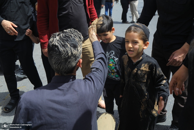 دسته عزای شهادت امام صادق(ع) با حضور آیت الله العظمی وحید خراسانی