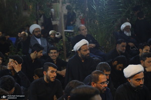مراسم عزاداری دهه اول ماه صفر در بیت مرحوم آیت الله شاه آبادی‎