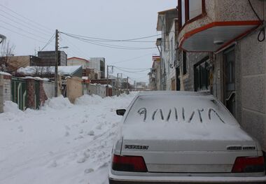 موج جدید برف و سرما خلخال را فراگرفت