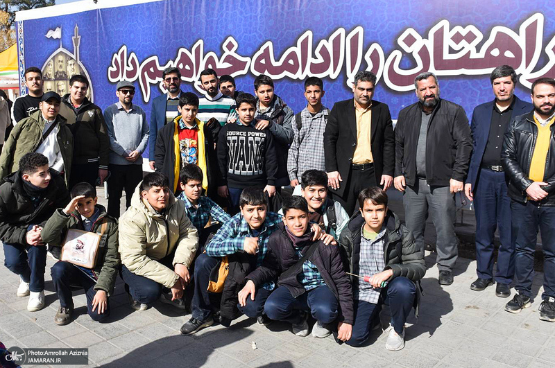 گلباران محل جلوس امام خمینی (س) در بهشت زهرا (س)