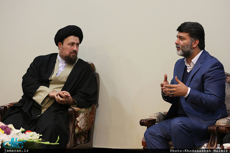 دیدارجمعی از اعضای کمیته مستقل پرثوا و پیشکسوتان با سید حسن خمینی