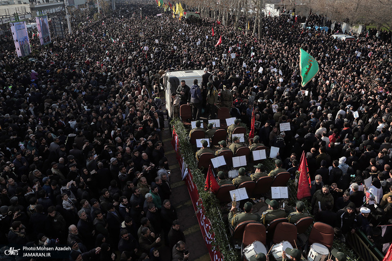 حضور میلیون ها تهرانی در تشییع پیکر مطهر سردار قاسم سلیمانی - 8