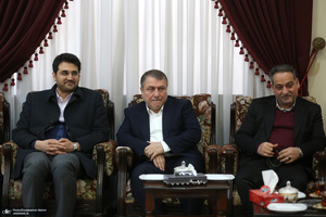 دیدار وزیر اقتصاد  جمعی از مدیران بانک ها با سید حسن خمینی