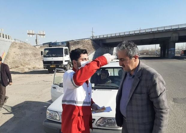 ۱۱۴ هزار نفر در مبادی ورودی آذربایجان‌شرقی تب سنجی شدند