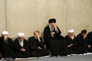 مراسم ترحیم و بزرگداشت آیت‌الله هاشمی شاهرودی(ره) با حضور رهبر معظم انقلاب