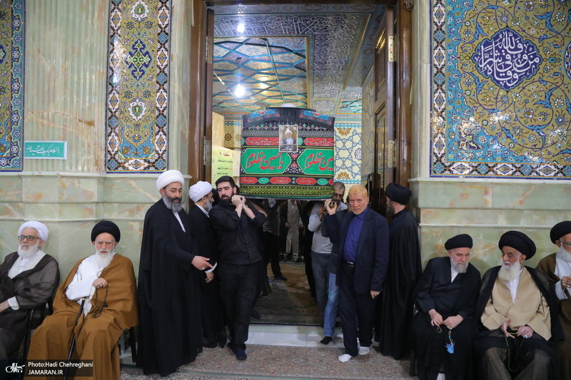 مراسم تشییع و خاکسپاری آیت الله نورالله شاه آبادی(ره) در قم