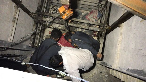 سقوط آسانسور جان یک شهروند ساوجی را گرفت
