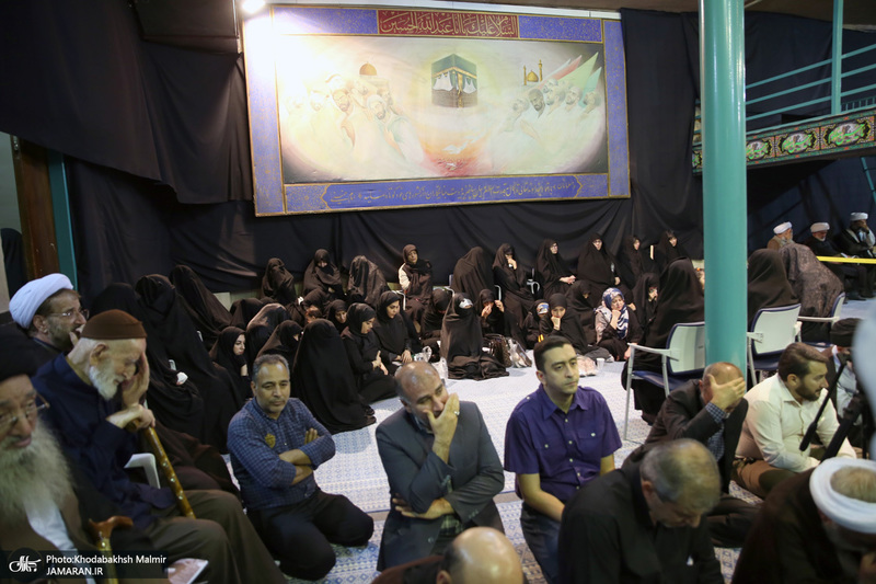 مراسم چهلمین روز در گذشت  آیت الله صانعی در حسینیه جماران  2