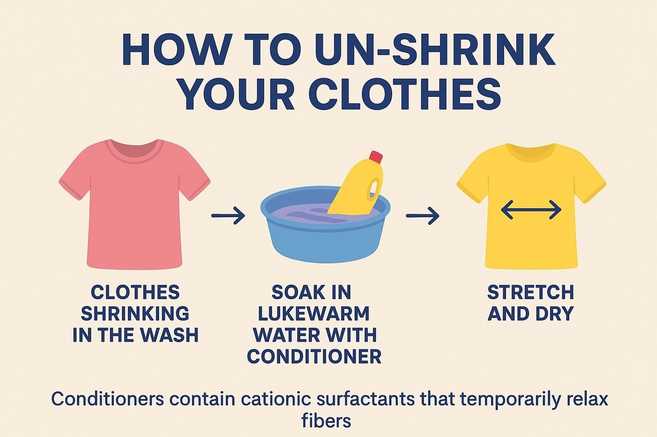 چرا لباس‌ها آب می‌روند و چطور می‌توانیم نجاتشان دهیم؟