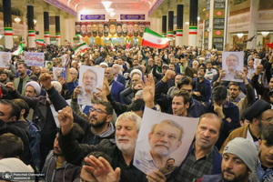 مراسم بزرگداشت شهید علی لاریجانی در حرم حضرت معصومه (س)