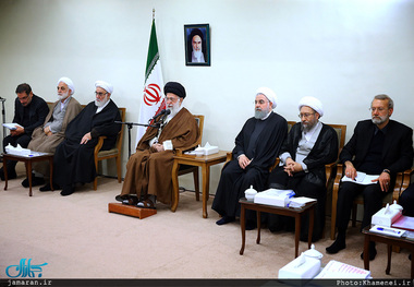 دیدار سران سه قوه و مسئولان نظام با رهبر معظم انقلاب