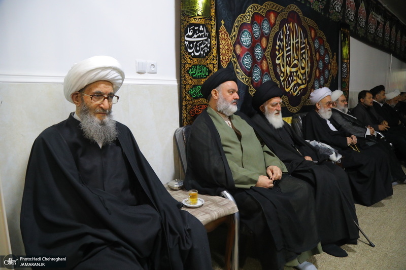 عزاداری شهادت حضرت فاطمه (س) در بیت آیت الله دوستی زنجانی‎