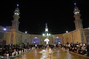 مراسم عزاداری شهادت امام جعفر صادق (ع) در مسجد اعظم قم