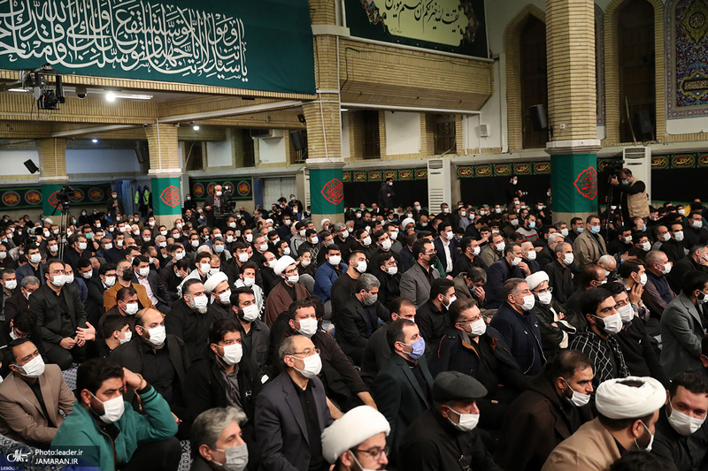مراسم عزاداری شب شهادت حضرت ‌زهرا (س) در حسینیه امام خمینی
