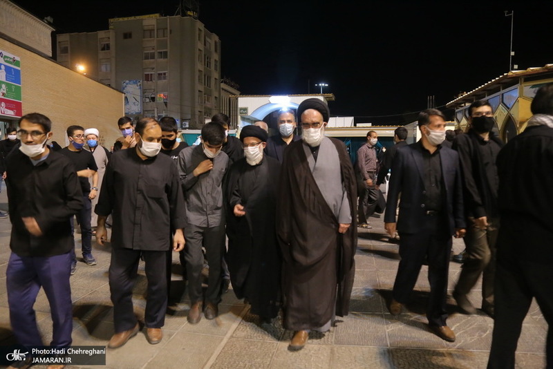 عزاداری شب عاشورای حسینی(ع) در حرم مطهر حضرت معصومه(س)