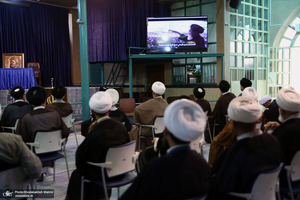 دیدار جمعی از طلاب حوزه علمیه نجف اشرف با سید حسن خمینی‎