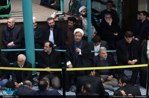 مراسم وداع با پیکر آیت الله هاشمی رفسنجانی(ره) در حسینیه جماران