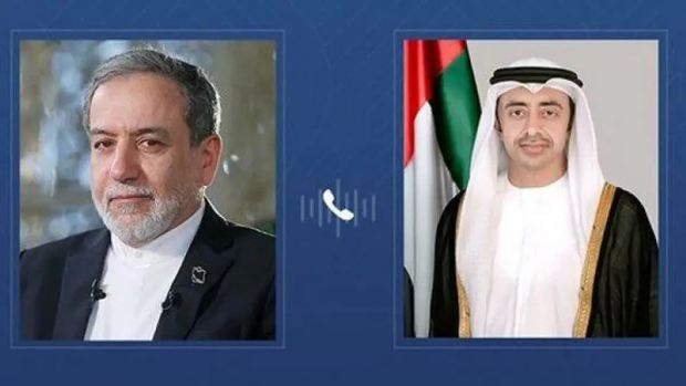 گفتگوی وزیر امور خارجه و همتای اماراتی درمورد توافق ایران و آمریکا