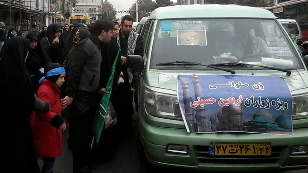 تاکسیرانی تهران به جاماندگان اربعین سرویس رایگان ارائه می دهد