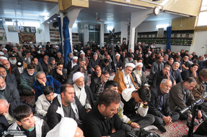 عزاداری شهادت حضرت زهرا (س) در دفتر آیت الله العظمی صانعی (ره)