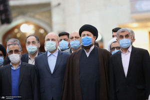 تجدید میثاق رئیس و نمایندگان مجلس شورای اسلامی با آرمان‌های امام خمینی(س)