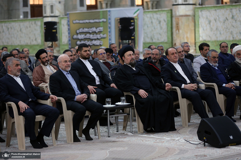 مراسم تجدید میثاق رئیس و نمایندگان مجلس شورای اسلامی با آرمان های امام خمینی (س)