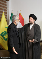 حضور سید خمینی در دفتر حزب الله لبنان در تهران