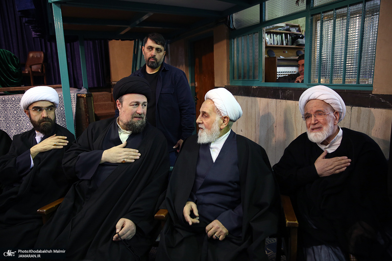 مراسم تشییع آیت الله سید مهدی امام جمارانی (ره) از حسنیه جماران-2