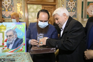 برگزاری اولین سالگرد شهادت شهید فخری زاده در حرم حضرت معصومه (س)