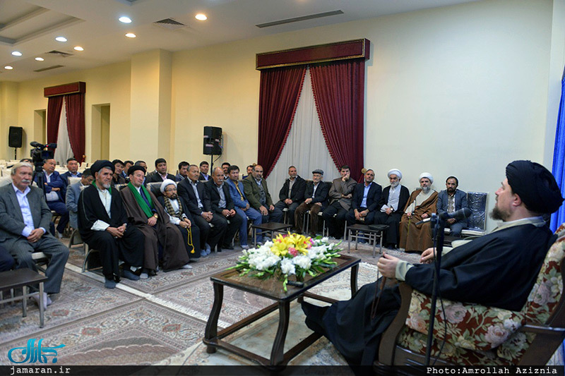 دیدار مسئولین شورای هماهنگی هیئات مذهبی مهاجرین افغانستانی با سید حسن خمینی