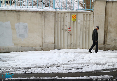 بارش برف بهاری در فیروز کوه / تصاویر