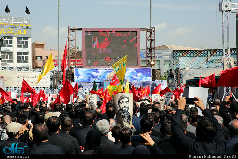 وداع باشکوه مردم تهران با شهید محسن حججی