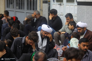 دسته عزاداری شهادت حضرت علی (ع) با حضور آیت‌الله العظمی وحید خراسانی