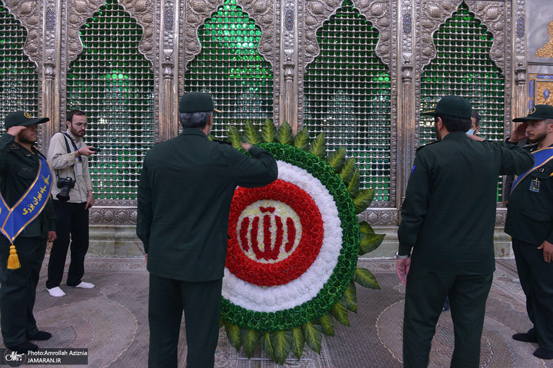 تجدید میثاق فرمانده و پرسنل قرارگاه شهید فهمیده با آرمان های حضرت امام خمینی (س)