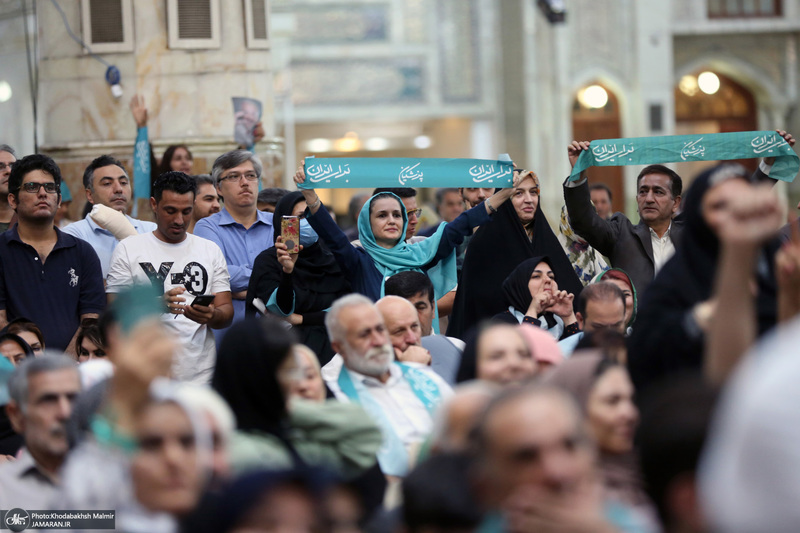 تقدیر از حضور مردم با حضور رئیس جمهور منتخب مسعود پزشکیان