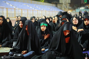 عزاداری شب سوم محرم در هیئت خادم الرضا (ع) قم