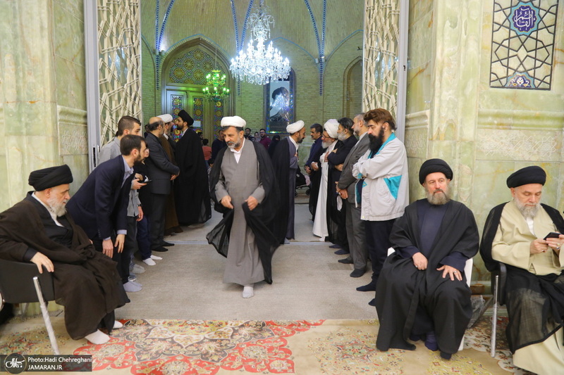 مراسم ترحیم آیت الله نورالله شاه آبادی(ره) در مسجد اعظم قم