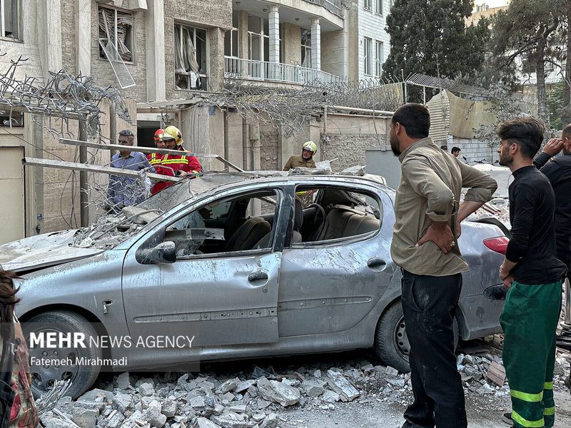 حمله رژیم صهیونیستی به مناطق مسکونی تهران + تصاویر
