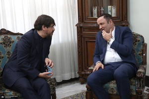 دیدار دبیر شورای عالی مناطق آزاد باسید حسن خمینی